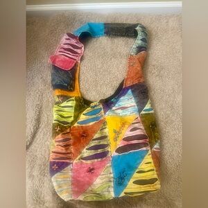 India Boutique Multicolor Patchwork Crossbody Bag